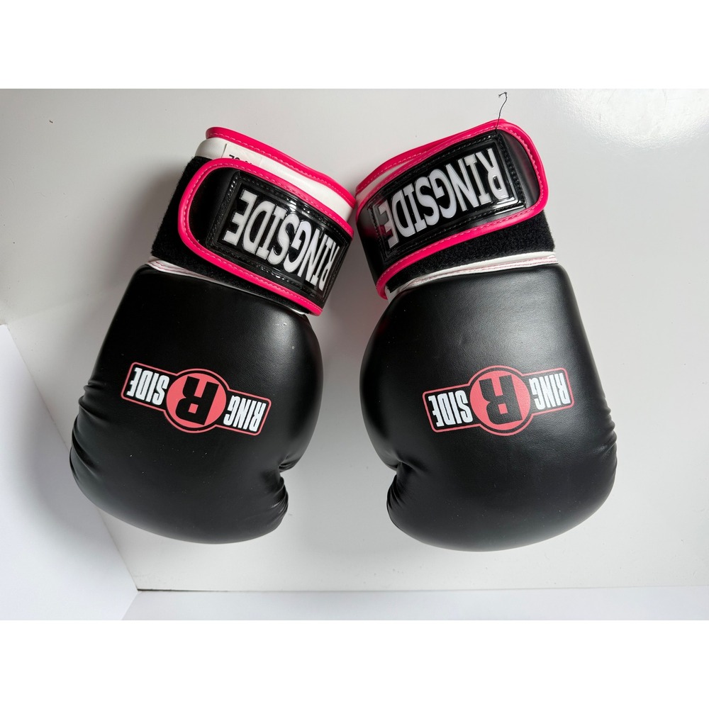 Ringside BG16 Boxing Gloves 16 oz L/XL Black Pink Training Sparring MMA Gear
